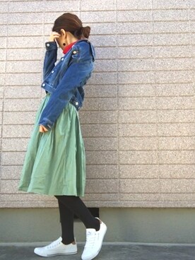 デニムジャケットを使った アーノルドパーマー のレディース人気ファッションコーディネート Wear