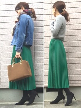 「AMERICAN HOLIC」｜みちるさん（レディース・165cm）の冬コーディネート