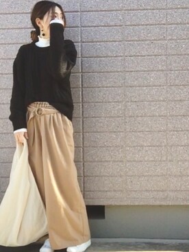 「AMERICAN HOLIC」｜みちるさん（レディース・165cm）の冬コーディネート