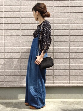 「M.deux（エムドゥ）のアイテム（トップス）」を使った、みちるさん（レディース・165cm）の春コーディネート