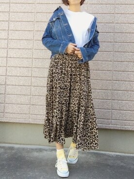 「CONVERSE（コンバース）のALL STAR INHEEL HI/オールスター　インヒール　HI（スニーカー）」を使った、みちるさん（レディース・165cm）の春コーディネート