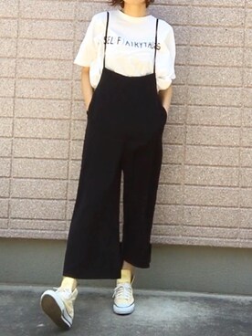 「CONVERSE（コンバース）のALL STAR INHEEL HI/オールスター　インヒール　HI（スニーカー）」を使った、みちるさん（レディース・165cm）の夏コーディネート