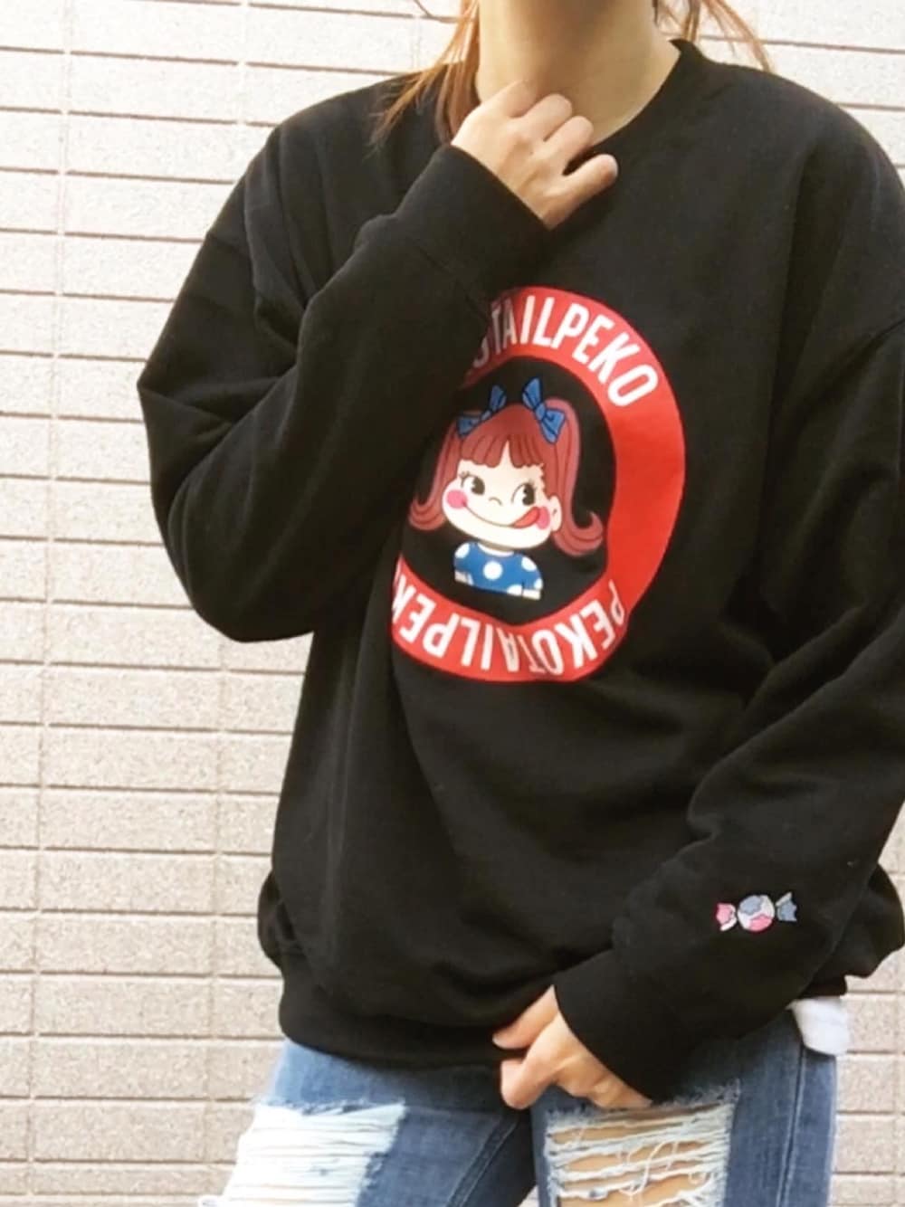 「大人カジュアル、カジュアル、プチプラコーデ、アベイル」｜「Availのアイテム（スウェット、ブラック系）」を使った、みちるさん（レディース・165cm）の春コーディネートの1枚目の写真