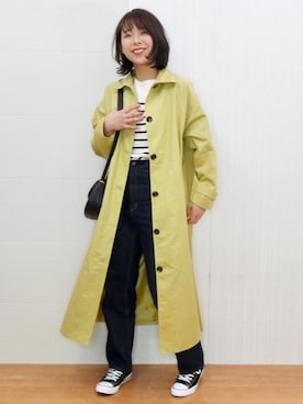 「HOTPING（ホッピン）のアイテム（バッグ）」を使った、こすぱっしょんゆりえさん（レディース・166cm）の冬コーディネート