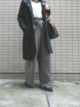 「zootie」｜「アイテム（ローファー）」を使った、parcaさん（レディース・154cm）の秋コーディネート