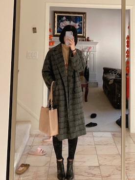 「ALDO（アルド）のアイテム（ブーツ）」を使った、Tomadrobeさん（レディース・165cm）の秋コーディネート