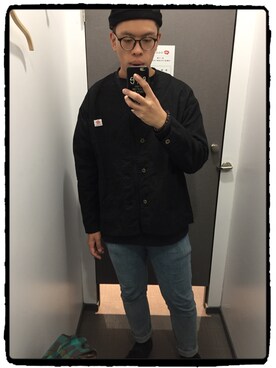 「NET（ネット）のアイテム（ジャケット/アウター）」を使った、chi.さん（メンズ・177cm）の春コーディネート