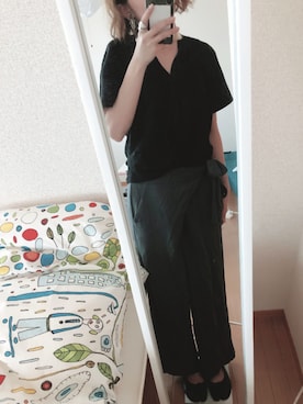「ゆるゆる」｜「アイテム（アクセサリー）」を使った、lunaさん（レディース・154cm）の夏コーディネート