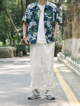「工装」｜陈百万さん（メンズ・175cm）の春コーディネート
