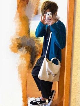 「BACK NUMBER（バックナンバー）のアイテム（ニット/セーター）」を使った、ゆったんさん（メンズ・172cm）の春コーディネート