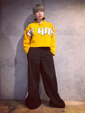 「STYLENANDA（スタイルナンダ）のアイテム（カーディガン/ボレロ）」を使った、Joycechangさん（レディース・163cm）の冬コーディネート