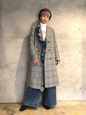 「MSGM（エムエスジーエム）のアイテム（ジャケット/アウター）」を使った、Joycechangさん（レディース・163cm）の冬コーディネート