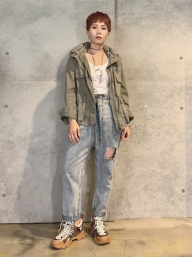 「ONLY（オンリー）のアイテム（ジャケット/アウター）」を使った、Joycechangさん（レディース・163cm）の秋コーディネート