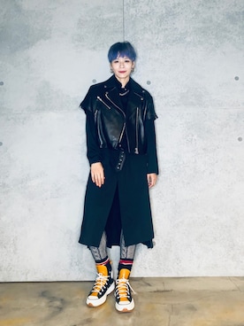 「Meow（ミャオ）のアイテム」を使った、Joycechangさん（レディース・163cm）の秋コーディネート