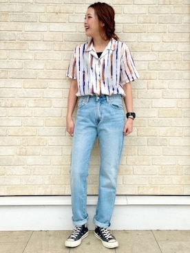 「RAG MACHINE（ラグマシーン）のアイテム」を使った、えりー👻さん（レディース・173cm）の春コーディネート