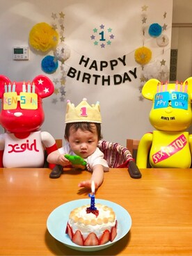 「BE@RBRICK（ベアブリック）のアイテム」を使った、megmeg29さん（レディース・157cm）の夏コーディネート