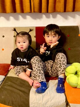「SUNDAYSSUN」｜megmeg29さん（キッズ・110cm）の冬コーディネート