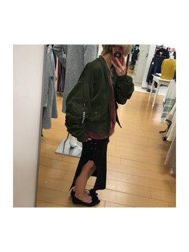 「MASSIVEのアイテム」を使った、루리(RURI)さん（レディース・150cm）の冬コーディネート