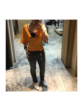 「Guess（ゲス）のアイテム（リング）」を使った、루리(RURI)さん（レディース・148cm）の夏コーディネート