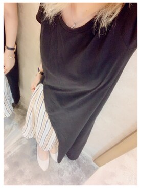 「EGOIST（エゴイスト）のアイテム（Tシャツ/カットソー）」を使った、루리(RURI)さん（レディース・148cm）の夏コーディネート