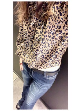 「ENVYM（アンビー）のデニムフレアＰＴ（デニムパンツ、ブルー系）」を使った、루리(RURI)さん（レディース・148cm）の夏コーディネート