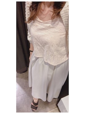 「MAJESTIC LEGON（マジェスティックレゴン）のフラワー刺繍キャミワンピ（ワンピース、ピンク系）」を使った、루리(RURI)さん（レディース・148cm）の夏コーディネート