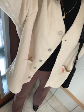 「Java（ジャバ）のアイテム（カバーオール）」を使った、✈︎♡さん（レディース・148cm）の冬コーディネート