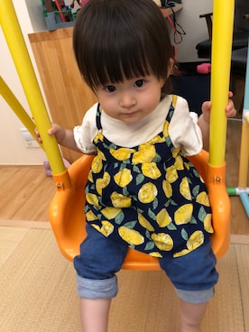 「娘」｜「アイテム（パンツ）」を使った、山本朱美さん（レディース・165cm）の夏コーディネート