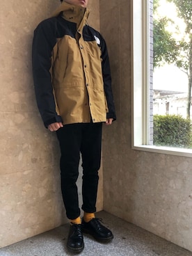 「ロールアップ」｜「アイテム（マウンテンパーカー）」を使った、ソラさん（メンズ・174cm）の冬コーディネート