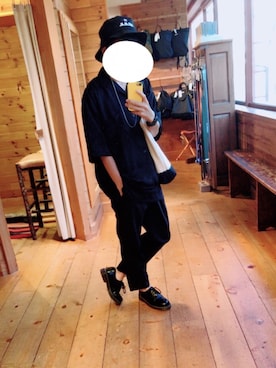 「STUDIOUS SELECT（ステュディオスセレクト）のアイテム（アクセサリー）」を使った、梅ちゃんさん（メンズ・164cm）の夏コーディネート