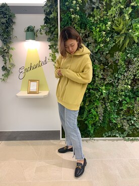 Gu ジーユー のパーカー イエロー系 を使った人気ファッションコーディネート ユーザー ショップスタッフ Wear