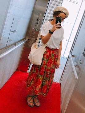 「アイテム（ピアス（両耳用））」を使った、waonwaさん（レディース・153cm・30代）の夏コーディネート