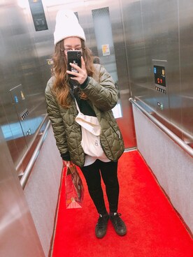 「アイテム（ブルゾン）」を使った、waonwaさん（レディース・153cm・30代）の冬コーディネート