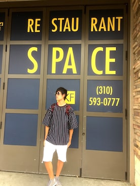 「THE NORTH FACE（ザノースフェイス）のザ・ノース・フェイス デイパック / BCフューズボックス（バックパック/リュック）」を使った、96猫さん（メンズ・185cm）の夏コーディネート