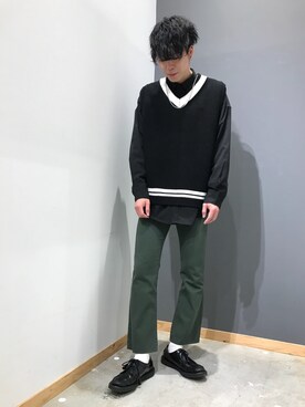 横山 哉斗さん（メンズ・179cm）の春コーディネート