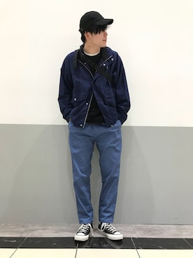 「WEGO（ウィゴー）のアイテム（マウンテンパーカー）」を使った、横山 哉斗さん（メンズ・179cm）の春コーディネート