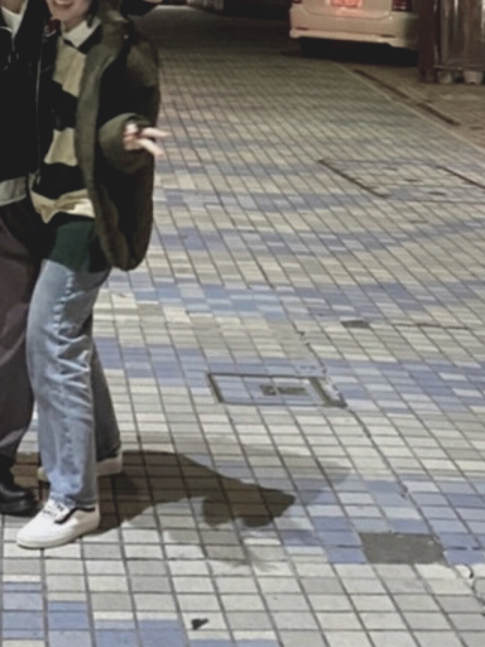 「x-girl、Polo Ralph Lauren、VANS、デニム、ダウンジャケット」｜「kutirのデニムテーパードパンツ（デニムパンツ、ブルー系）」を使った、砂肝さん（レディース・161cm）の冬コーディネートの1枚目の写真