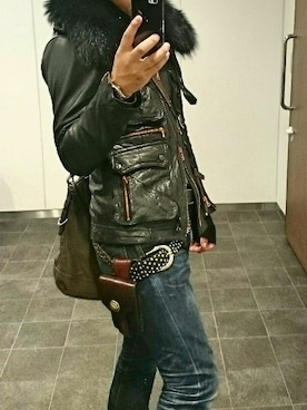 「PLAIN（プレイン）のアイテム（パンツ）」を使った、keyさん（メンズ・171cm）の冬コーディネート