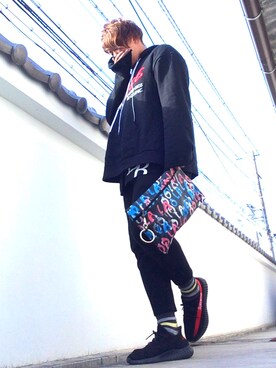 「STOF（ストフ）のアイテム（パンツ）」を使った、ダニコロさん（メンズ・183cm）の春コーディネート