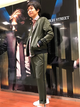 「HIGH STREET（ハイストリート）のアイテム」を使った、mattsunさん（メンズ・168cm）の夏コーディネート