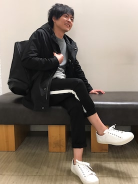 「black」｜mattsunさん（メンズ・168cm）の秋コーディネート