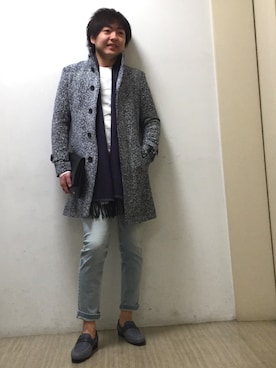 「HIGH STREET（ハイストリート）のアイテム（その他アウター）」を使った、mattsunさん（メンズ・168cm）の冬コーディネート