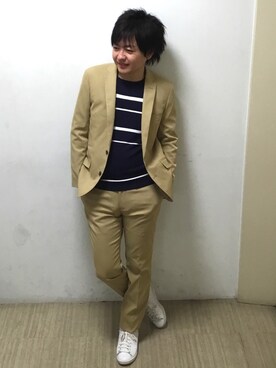 「カジュアルコーデ」｜「アイテム（テーラードジャケット）」を使った、mattsunさん（メンズ・168cm）の冬コーディネート
