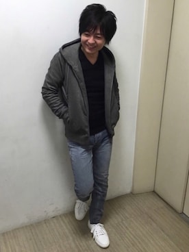 「HIGH STREET（ハイストリート）のアイテム」を使った、mattsunさん（メンズ・168cm）の春コーディネート