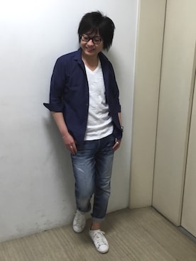 「七分袖」｜mattsunさん（メンズ・168cm）の夏コーディネート