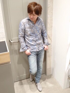 「アイテム（ドレスシューズ、グレー系）」を使った、mattsunさん（メンズ・171cm）の春コーディネート