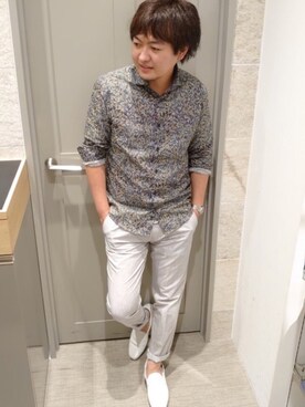 「ファッションの力を信じよう」｜「アイテム（スラックス）」を使った、mattsunさん（メンズ・171cm）の夏コーディネート