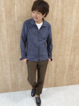 「ファッションの力を信じよう」｜「アイテム（スラックス）」を使った、mattsunさん（メンズ・171cm）の秋コーディネート