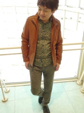 「ファッションの力を信じよう」｜「アイテム（ライダースジャケット）」を使った、mattsunさん（メンズ・171cm）の秋コーディネート