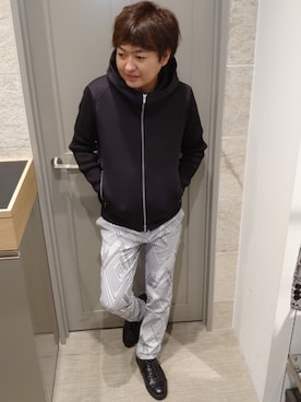 「リラックススタイル」｜「アイテム（ブルゾン）」を使った、mattsunさん（メンズ・171cm）の秋コーディネート